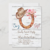 Rustige hoefijzer sekse onthult partij kaart (Voorkant)