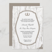 Rustige Hoefijzers Barn Wedding Kaart (Voorkant / Achterkant)