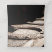 Rustige Hoefijzers Cowboy Wedding (Binnenkant ongevouwen)