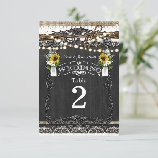 Rustige Hoefijzers en bloemen Landentabelnummers Kaart (Staand voorkant)