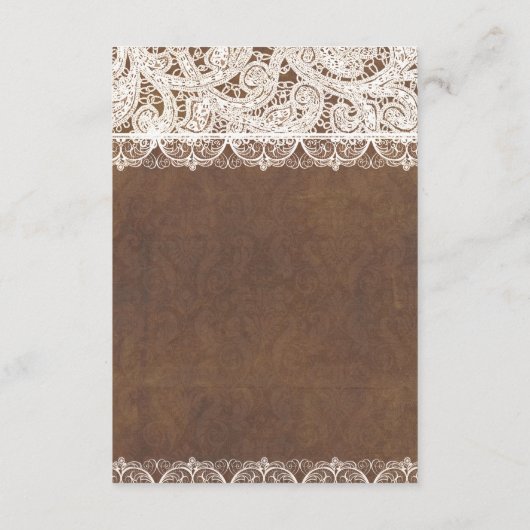 Rustige Hoefijzers en Lace Country DETAILS Kaart (Achterkant)