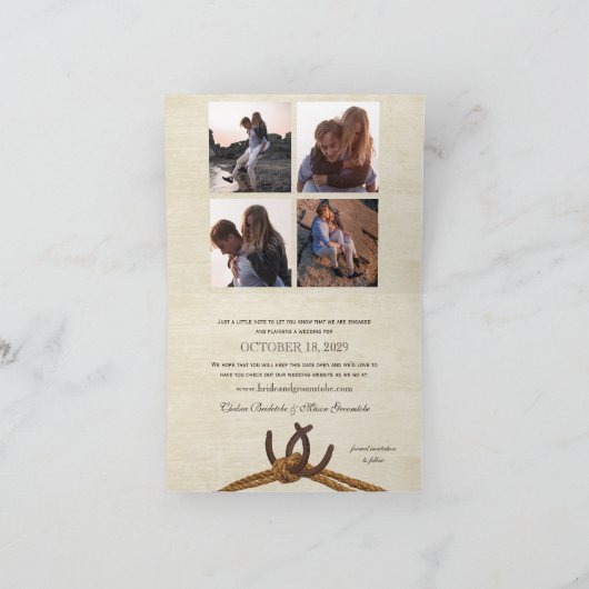 Rustige Hoefijzers in het land Sla de datum op Kaart (Binnen)