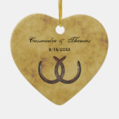 Rustige Hoefijzers met BG Keramisch Ornament (Voorkant)