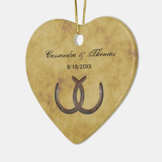 Rustige Hoefijzers met BG Keramisch Ornament (Links)