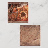 Rustige Hoefijzers op wielwielen Westerne stijl Notitiekaartje (Voorkant / Achterkant)