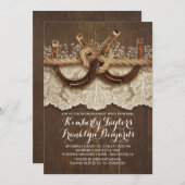 Rustige Hoefijzers — Paar Engagement Party Kaart (Voorkant / Achterkant)