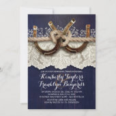 Rustige Hoefijzers Paar repetitief diner Kaart (Voorkant)