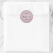 Rustige Homemade gebak Goederen Apple Pastel Paars Ronde Sticker (Tas)