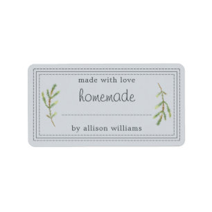 Rustige Homemade gebrandmerkt goederen Jam Can Pas Etiket