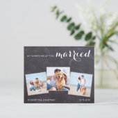 Rustige Hondenbruiloft 3 Foto Budget Save The Date (Staand voorkant)