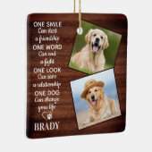Rustige Hondenliefhebber Quote Keepomwille Pet Dog Keramisch Ornament (Rechts)