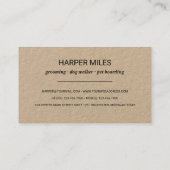 Rustige hondwalker paw print label (Achterkant)