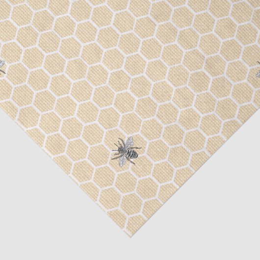 Rustige  Honeycomb Bumble Bee Tissuepapier (Detail)