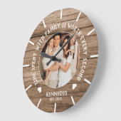 Rustige Houdfotofamilie — Quote Large Clock Grote Klok (Hoek)