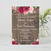 Rustige houten Bourgogne met bodemverlichting Kaart (Staand voorkant)