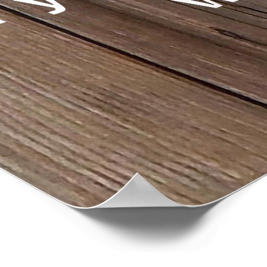 Rustige houten Creëer uw eigen poster afdrukken (Hoek)
