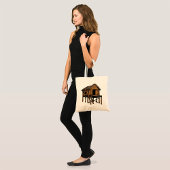 Rustige Houten Hut Traditionele Blokhut op Stelten Tote Bag