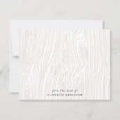 Rustige houten korrels, gepersonaliseerd bakkerij notitiekaartje (Voorkant)