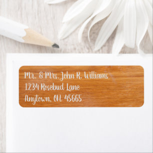 Rustige houten labels