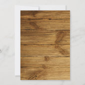 Rustige houten strand Nautical Wedding Kaart (Achterkant)