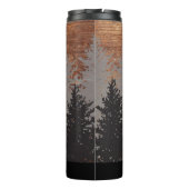 Rustige houtkorrel Aangepaste thermische trommel Thermosbeker (Achterkant)