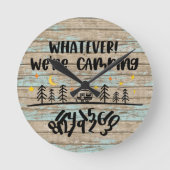 Rustige houtsCampers RV Uittreding in ruste Ronde Klok (Voorkant)