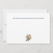 Rustige houtschuur, waterverf save the date (Achterkant)