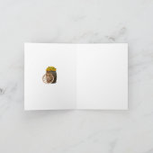 Rustige houtsloop en zonnebloembruiloft bedankkaart (Binnen)