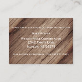 Rustige houtsloop en zonnebloemen - Ontvangst Informatiekaartje (Achterkant)