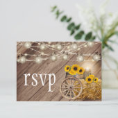 Rustige houtsloop en zonnebloemen - RSVP (Staand voorkant)