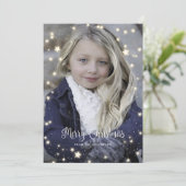 Rustige houtsneeuw Sneeuwkraan kerstkaarten Feestdagenkaart (Staand voorkant)