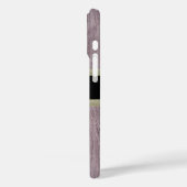 Rustige houtstructuur Aanpasbare naam Case-Mate iPhone Case (Achterkant / Links)