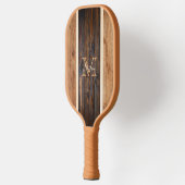 Rustige houttoon Stripe verticaal Pickleball Paddle (Links)