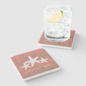 Rustige houtvis levend koraal stenen onderzetter (Zijkant)