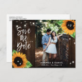 Rustige houtzonnebloem bespaart het Briefkaart Dat (Voorkant / Achterkant)