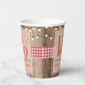 Rustige I Do BBQ Engagement Party-koppels — Shower Papieren Bekers (Rechts)