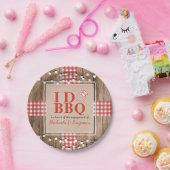 Rustige I Do BBQ Engagement Party-koppels — Shower Papieren Bordje (Feest)