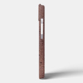 Rustige Initiaal van de houtboomschors Case-Mate iPhone Case (Achterkant / Links)