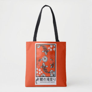 Rustige Japanse Karper Kunst Draagtas