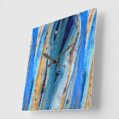 rustige jeneverenplanken vierkante klok (Hoek)