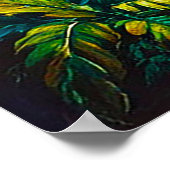 Rustige Jungle Waterval Poster (Hoek)