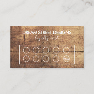 Rustige Kaart van de Eigen Loyalty van de Hout Visitekaartje