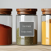 Rustige karton Waterbestendige keukenetiketten Sticker