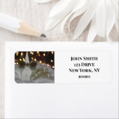 Rustige kerkkerstnamenadreslabels etiket (Insitu)