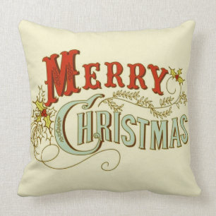 Rustige kerst met klassieke kerst kussen