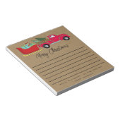 Rustige kerstak en slee notitieblok (Schuin)