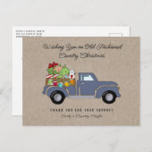 Rustige kerstavond feestdag met kerstfeestdag briefkaart (Voorkant / Achterkant)