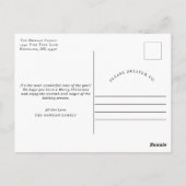 Rustige kerstavond Monogram Foto Holiday Briefkaart (Achterkant)