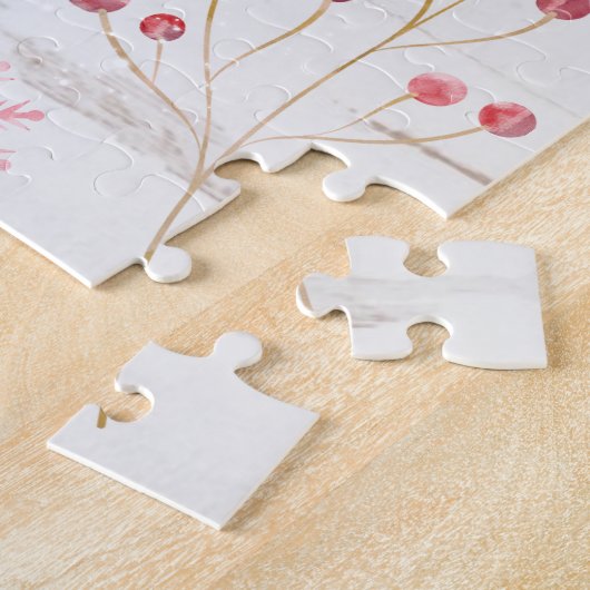 Rustige kerstbomen legpuzzel (Zijkant)