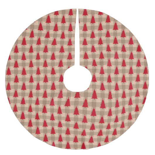 Rustige kerstbomen met buffelkoek kerstboom rok (Voorkant)